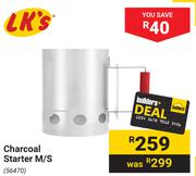 LK's Charcoal Starter M/S