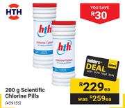 HTH Scientific Chlorine Pills-200g Each