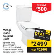 Betta Mirage Close Coupled Suite