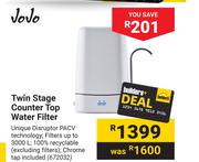 JoJo Twin Stage Counter Top Water Filter