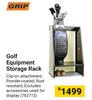 Grip Golf Equipment Storage Rack