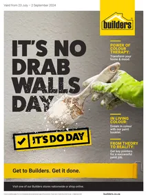 Builders : It's No Drab Walls Day (23 July - 02 September 2024)