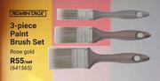Advantage 3 Piece Paint Brush Set Rose Gold-Per Set