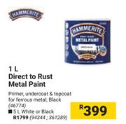Hammerite 5L Direct To Rust Metal Paint