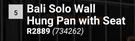 Bali Solo Wall Hung Pan With Seat 734262
