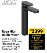 Lusso Roya High Basin Mixer 715061