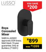 Lusso Roya Concealed Mixer 715051