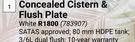 Lusso Concealed Cistern & Flush Plate White 783907