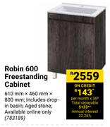 Robin Freestanding Cabinet 783189-610mm X 460mm X 800mm