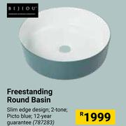 Bijiou Freestanding Round Basin 787283