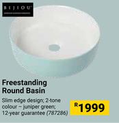Bijiou Freestanding Round Basin 787286