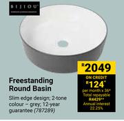 Bijiou Freestanding Round Basin 787289
