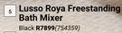 Lusso Roya Freestanding Bath Mixer Black 754359