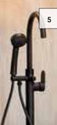 Lusso Roya Freestanding Bath Mixer Black 754359