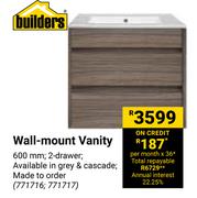 Builders Wall-Mount Vanity 771716, 771717