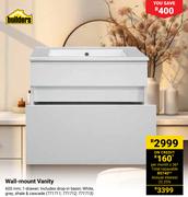 Builders Wall-Mount Vanity 771711, 771712, 771713