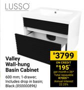 Lusso Valley Wall-Hung Basin Cabinet 850000896