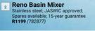 Lusso Reno Basin Mixer 782877