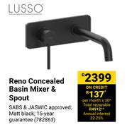 Lusso Reno Concealed  Basin Mixer & Spout 782863