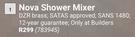 Builders Nova Shower Mixer 783945