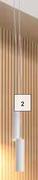 Bright Star Single Metal Pendant White 475553