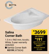 Betta Samba Corner Bath 473634