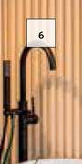 Freestanding Bath Mixer & Hand Shower Black 782868