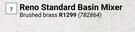 Reno Standard Basin Mixer 782864