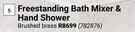 Freestanding Bath Mixer & Hand Shower 782876