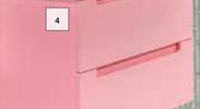 Cara 800mm 2-Drawer Vanity Pink 783629
