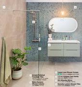 Lusso Luna Shower Screen 1.2m x 2m