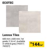 Ecotec Lennox Tiles-600mm x 600mm Per Sqm