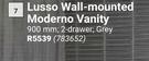 Lusso Wall-Mounted Moderno Vanity 783652
