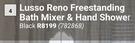 Lusso Reno Freestanding Bath Mixer & Hand Shower (Black) 782868