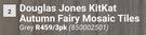 Douglas Jones KitKat Autumn Fairy Mosaic Tile (Grey) 850002501-Per 3Pack