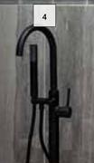 Lusso Reno Freestanding Bath Mixer & Hand Shower (Black) 782868