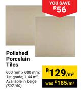 Polished Porcelain Tiles 597150-Per Sqm