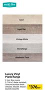 Multi Flor Luxury Vinyl Plank Range-Per Sqm