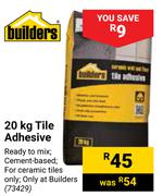 Builders 20Kg Tile Adhesive