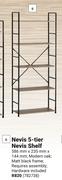 Home & Kitchen Nevis 5 Tier Nevis Shelf-586mm x 235mm x 144mm