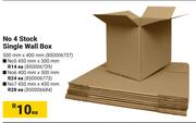 No 7 Stock Single Wall Box-450mm x 450mm Each