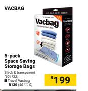 Vacbag 5 Pack Space Saving Storage Bags