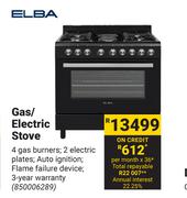 Elba Gas/Electric Stove