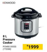 Kenwood 8L Pressure Cooker PCM80.000SS