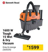 Bennett Read 1600W Tough 15 Wet & Dry Vacuum