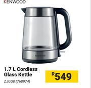 Kenwood 1.7L Cordless Glass Kettle ZJG08