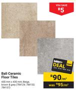 Bali Ceramic Floor Tiles-430mm x 430mm Per Sqm