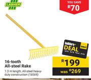 Lasher 16 Tooth All Steel Rake