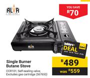 Alva Single Burner Butane Stove