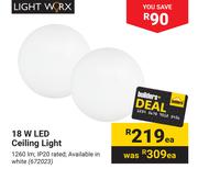 Lightworx 18W LED Ceiling Light 672023-Each
